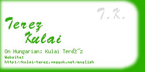 terez kulai business card